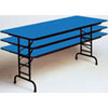 Adjustable Height High-Pressure Top Folding Table 3/4" Thick Core